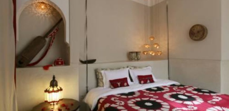 Riad magnifiquement bâtie avec une touche d’originalité à Médina de Marrakech