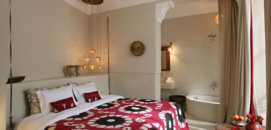 Riad magnifiquement bâtie avec une touche d’originalité à Médina de Marrakech