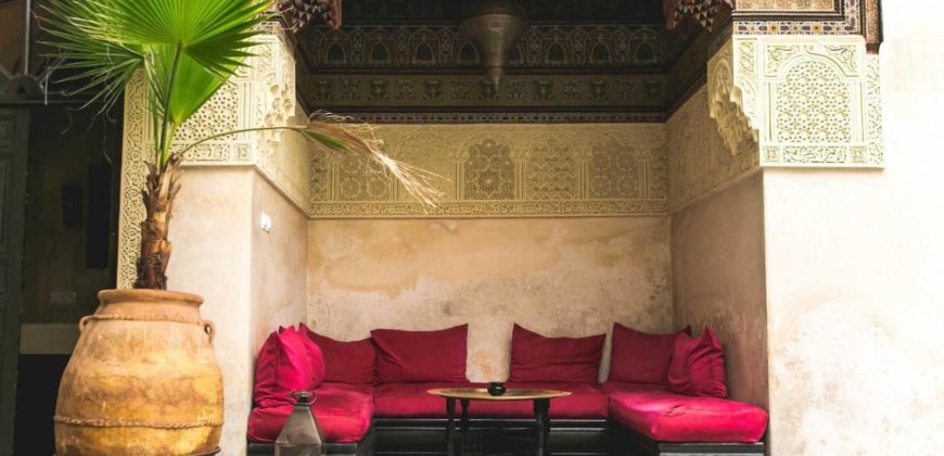 Riad traditionnel et prestigieux en vente à la Médina de Marrakech