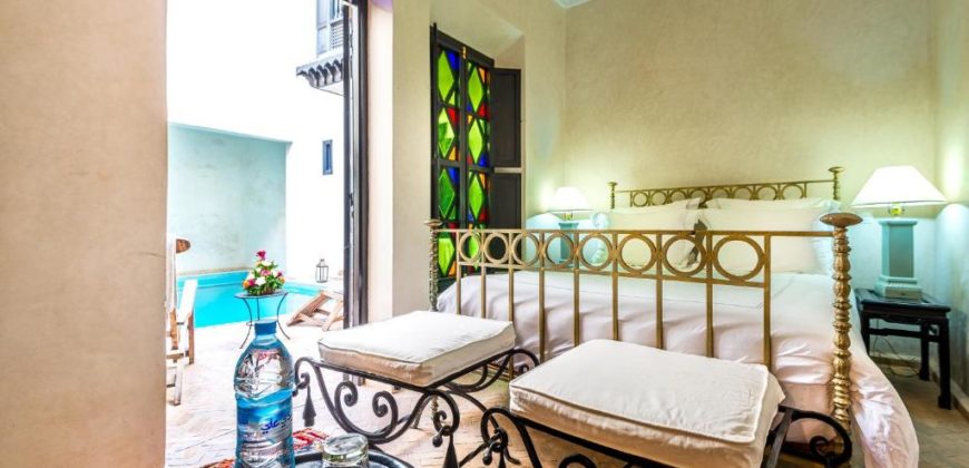 Riad traditionnel et prestigieux en vente à la Médina de Marrakech