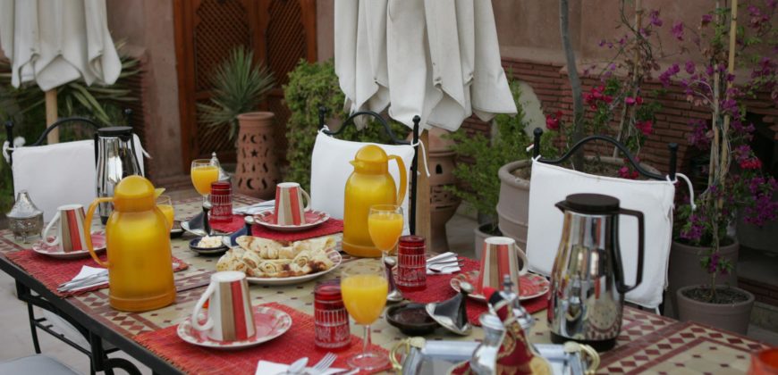 Riad est situé au coeur de la médina de Marrakech