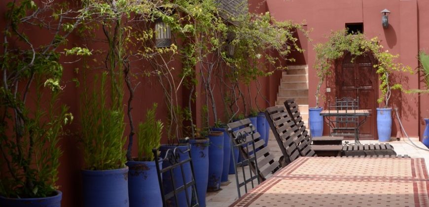 Un Riad en activité exposée à la vente  Marrakech- Médina