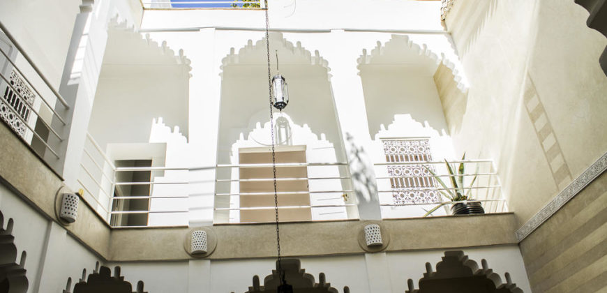 Un grand  Riad est implanté dans la médina de Marrakech